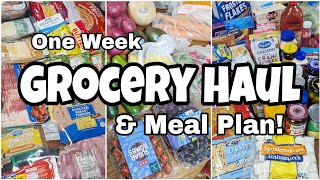 WEEKLY GROCERY HAUL AND MEAL PLAN • Grocery Shopping on a Budget • HEB Grocery Haul • Budget Haul
