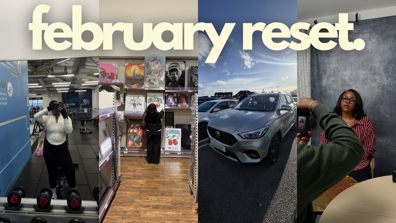 MONTHLY RESET VLOG| we got a CAR, just starting MY YEAR, new headshots, back in the GYM for real