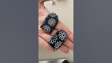 Polymer Clay Earrings using SculpeyIII and Souffle | earring making | texture
