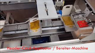 Reitermaschine / Header-Card-Applicator