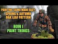 Simple Camo Painting: Eichentarn or Oak Leaf Pattern [How I Paint Things]