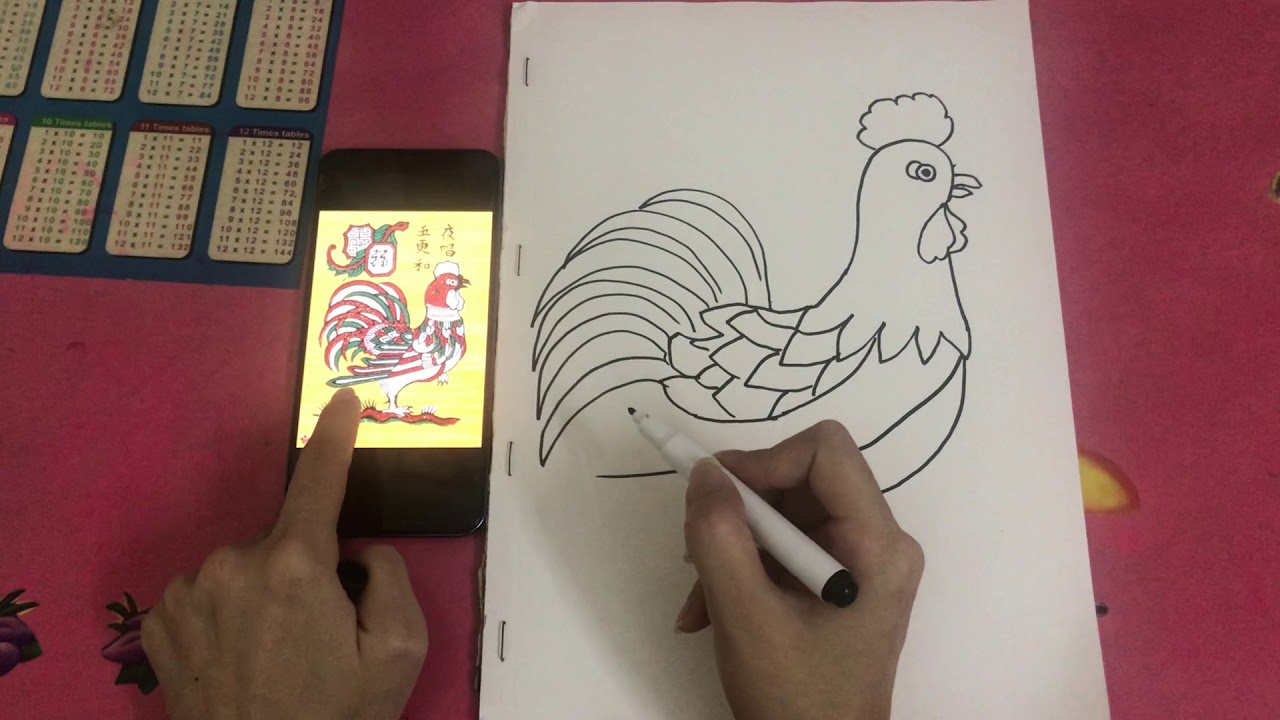 Bống Bống TV  Bé Bống vẽ và tô màu tranh đông hồ dân gian Việt Nam  Lợn  ăn cây ráy  YouTube