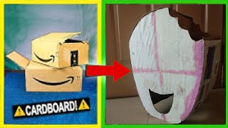 Ice Scream Rod Mask Made Out Of Cardboard Part 1