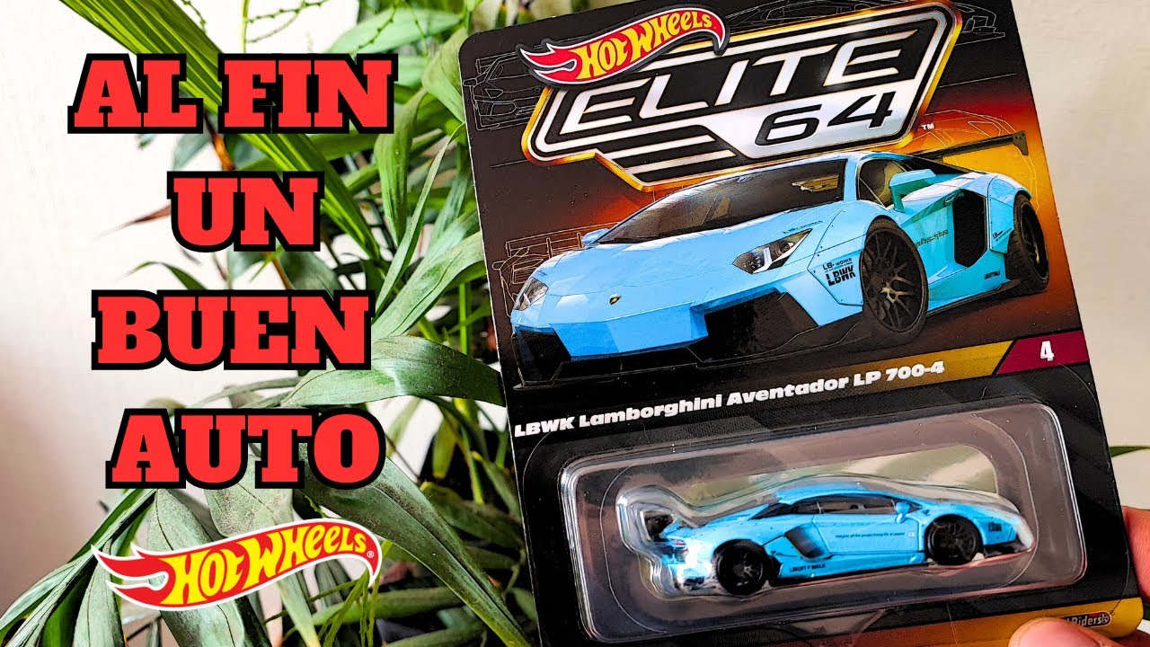 HOT WHEELS ELITE 64 LAMBORGHINI AVENTADOR - YouTube