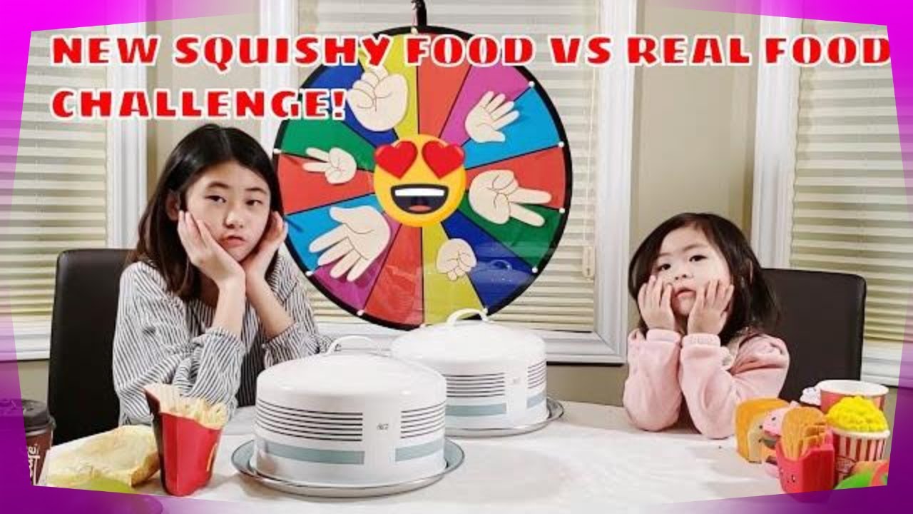 SQUISHY FOOD VS REAL FOOD CHALLENGE...! 
