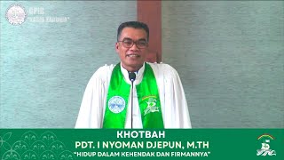 Khotbah Minggu XV Sesudah Pentakosta - 6 September 2026 - Amos 3:1-8 | Pdt. I Nyoman Djepun, M.Th