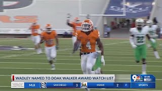 Wadley named to Doak Walker Award Watch List