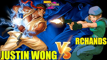 MvC2 Mvci Umvc3 JUSTIN WONG ( Low Tiers) vs RCHANDS pt 1