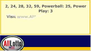 Powerball Lottery Drawing Results for May 28, 2014