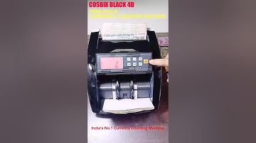COSBIX - BLACK4D Currency Counting Machine with Fake Note Detection