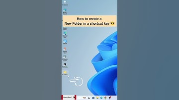 How to create a new Folder in a shortcut 😎  #computertips #computer #pctricks