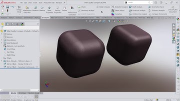 SolidWorks - Curve Continuous Fillets VS Ordinary Fillets - Can you  spot the difference?