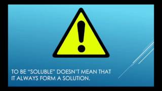 Solubility and Solute-Solvent Interactions