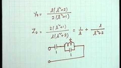 Lecture - 44 Problem Session 10 : LC Driving Point Synthesis