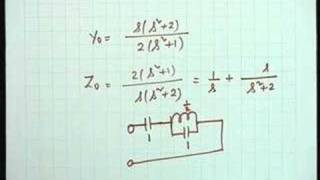 Lecture - 44 Problem Session 10 : LC Driving Point Synthesis