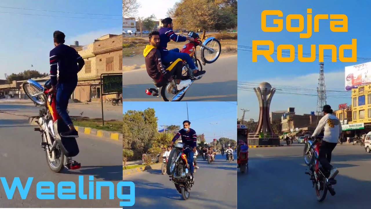 INSANE 💪 One-Wheeling in Gojra Streets 👌 | Ultimate Bike Stunts 2025