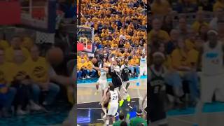 Giannis Antetokounmpo having block party in first playoff of 2025 #giannisantetokounmpo #shorts