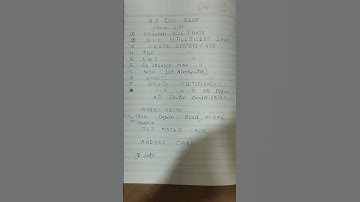 AP DSC certificate verification checklist 2025 SA (PE) & PET