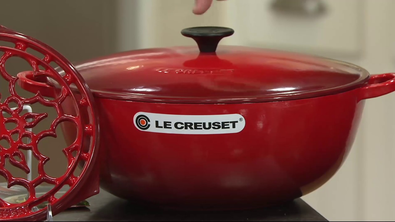 Le Creuset Heritage 7.5qt Cast Iron Chef's Oven with Trivet on QVC