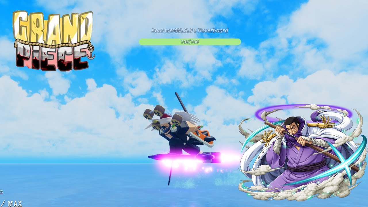 Roblox trick solo fujitora và ra hoverboardGrand Piece Online YouTube
