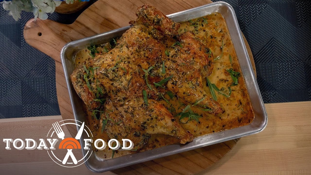 Juicy tarragon roast chicken: Get the recipe!