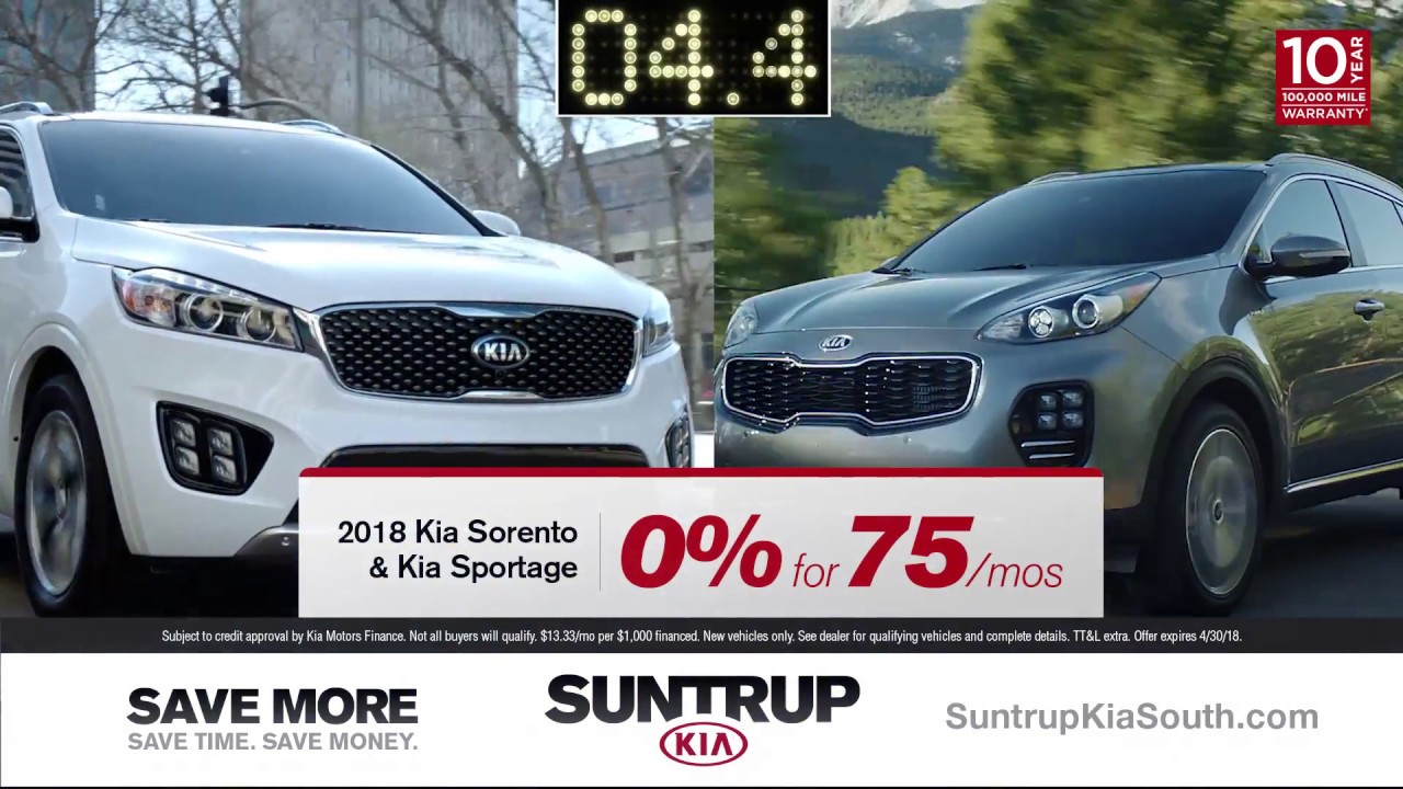Suntrup Kia Markdown Madness Zero Percent for 75 YouTube