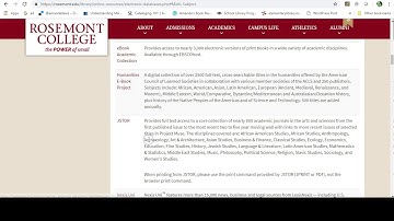 Off campus database access