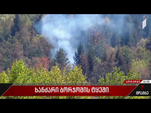 ხანძრის სალიკვიდაციო სამუშაოები ბორჯომში