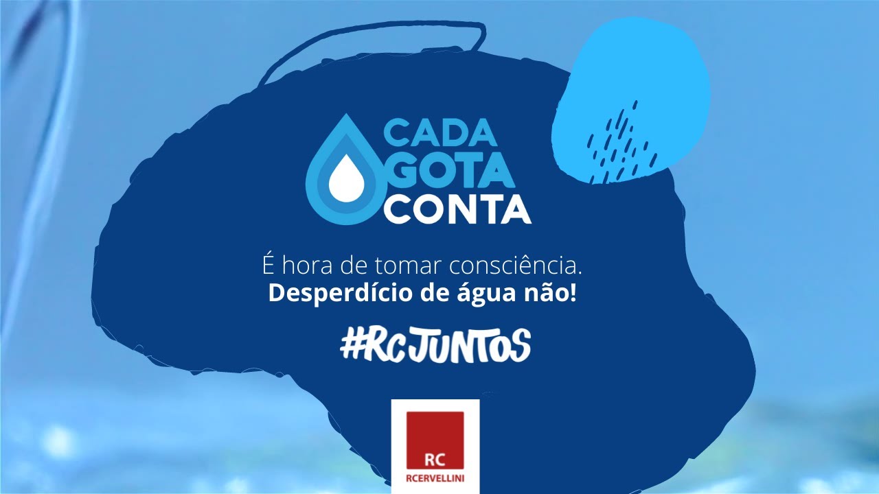 Campanha - Cada Gota Conta - Desperdício de água não! - YouTube