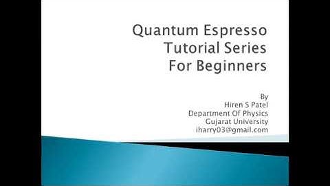 Lab 1: Installation of Latest Quantum Espresso in Windows with parallel environment