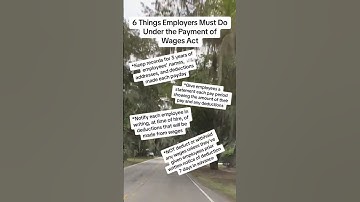 Payment of Wages Act