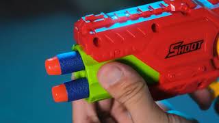 EagleStone おもちゃ 的あて 移動射撃ターゲット シューティングゲーム 効果音 スポンジ弾 液晶ディスプレイ付き クリスマスプレゼント 小学生 親子ゲーム 誕生日 0199 screenshot 3