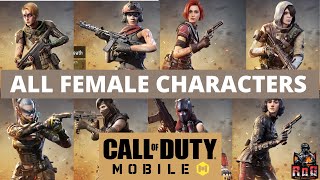 call of duty mobile girl skins | Call of duty mobile all female characters | cod mobile girl skins
