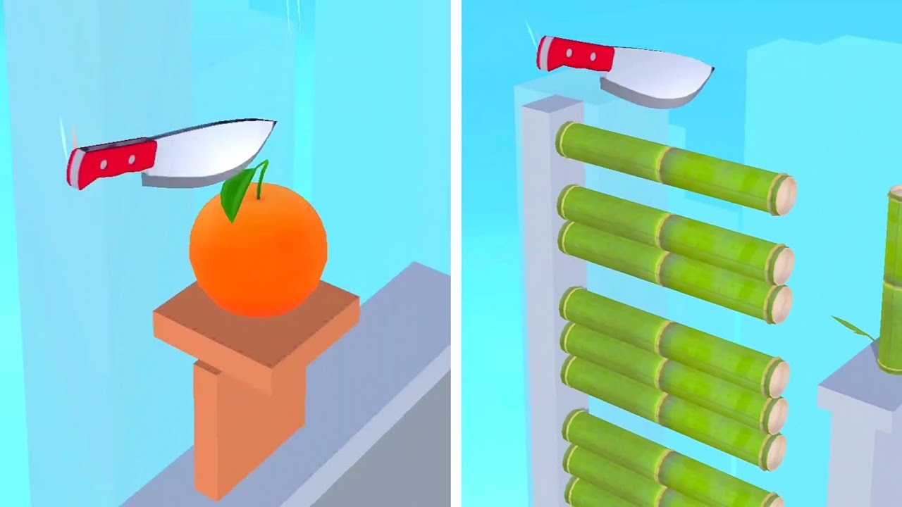 Almost Cut Game! Very satisfying ASMR slicing video