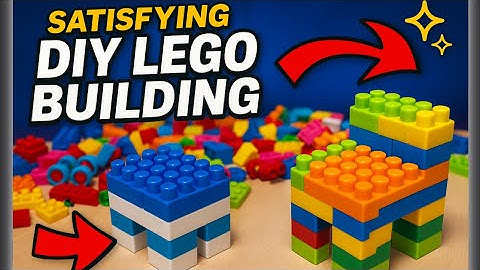 SATISFYING DIY LEGO BUILDING CHAIR AND TABLE BLOCKS ASMR 