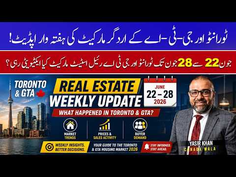 Toronto & GTA Real Estate Weekly Update | June 22–28, 2026 | Market Trends, Housing News