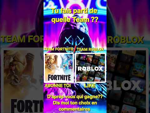 Team Fornite ou Roblox ? Roblox avec unchained ou fortnite avec teekzie #roblox #gaming #fortnite