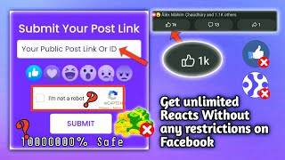 New Facebook Liker App 2023 || Full Free get Unlimited Likes and Reactions || 100% Safe..(👍❤😆😮😢😤) screenshot 2