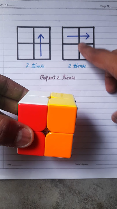 2x2 rubik's cube solve tricks and faster formula || #shorts #rubikscube #newest