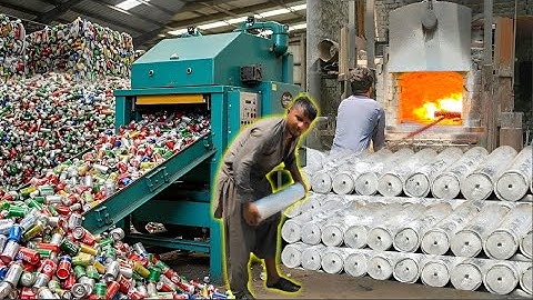 How Millions of Aluminum Cans Are Recycled In Factory - Massive Recycle Processing Line
