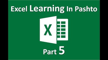 Excel Learning in Pashto Part 5 Format as table 2023