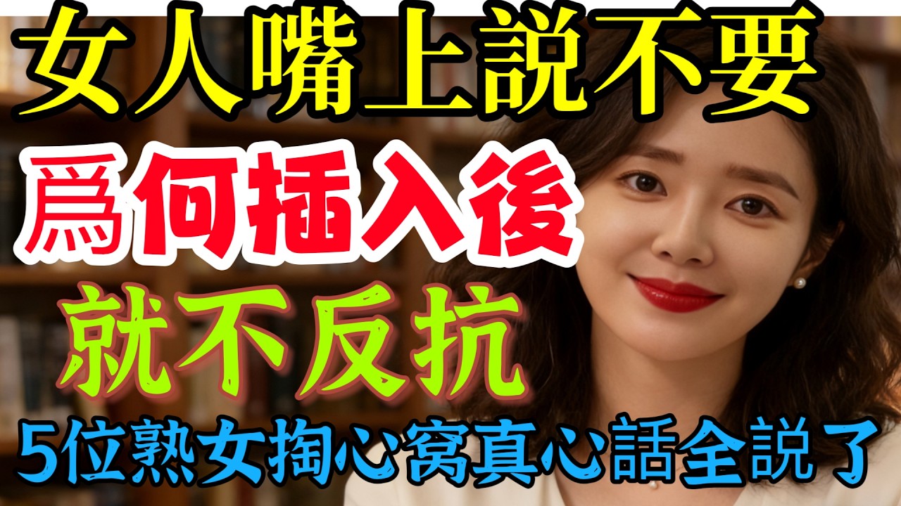 揭秘！女人「嘴上說不要」是真的嗎？一開始「怕得要死」，「進去後」卻「換了個人」！5位熟女「掏心窩」全說了！-#分享 #happy婚 #大熱門 #男女相處 #男女行動 #感情 #結婚 #情感