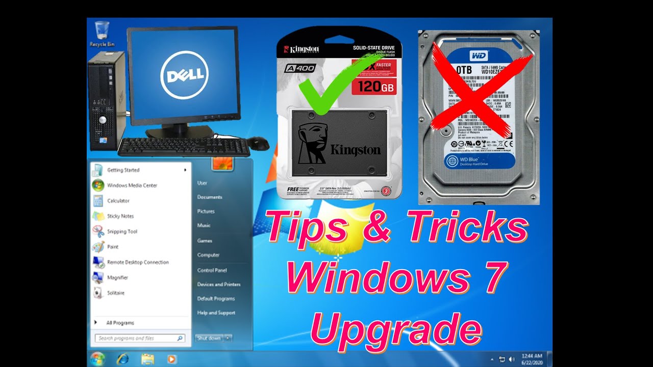 Desktop Computer Upgrade Tips & Tricks | Windows 7 SSD Upgrade - YouTube