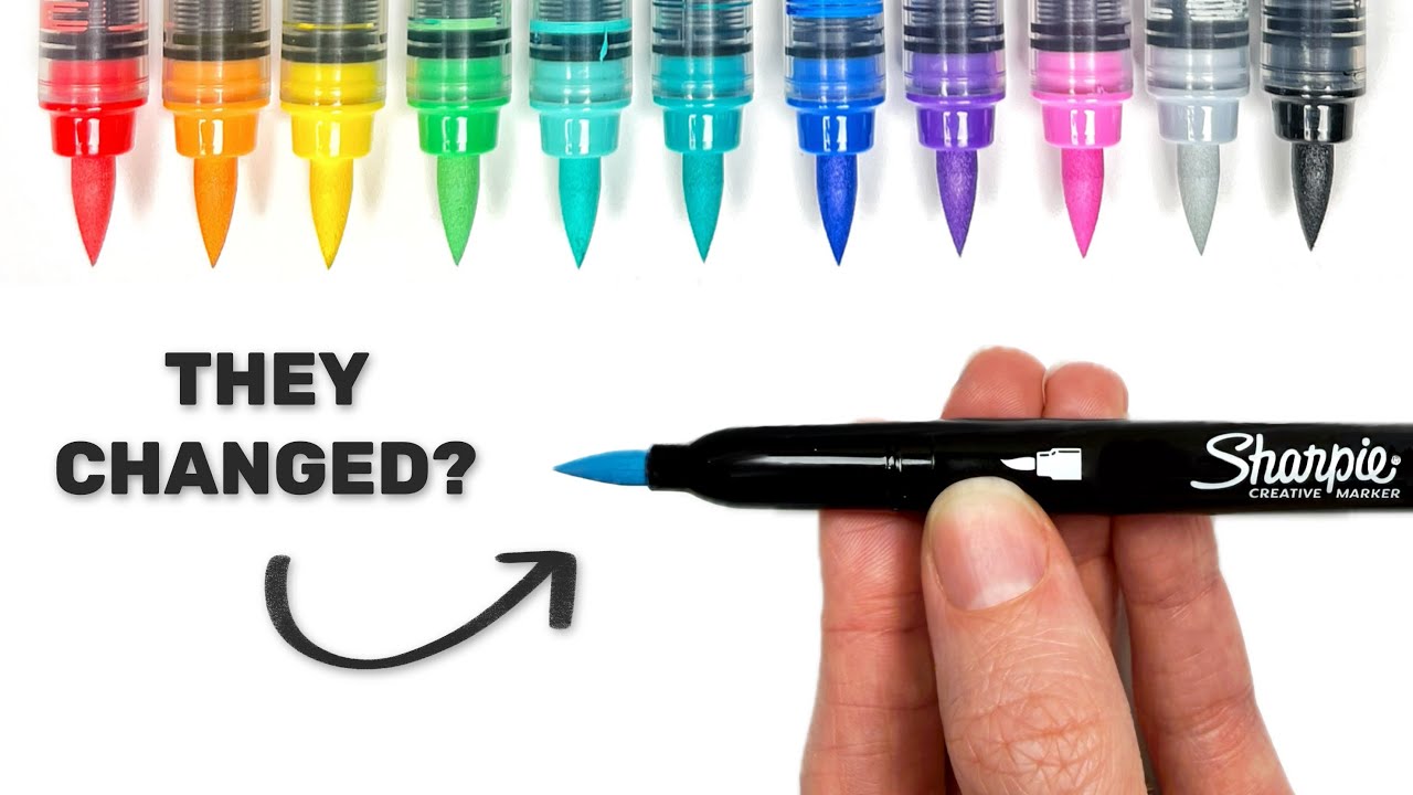 Новые маркеры Sharpie Creative Brush: изменили ли они наконечник?