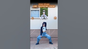 [TUTORIAL] LISA - ROCKSTAR dance 🔥 #lisa #rockstar #kpop #shorts