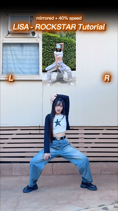 [TUTORIAL] LISA - ROCKSTAR dance 🔥 #lisa #rockstar #kpop #shorts