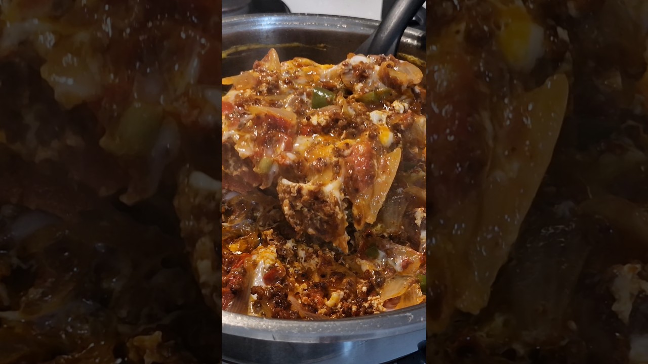 Eggs and Ground Beef in One Pan!