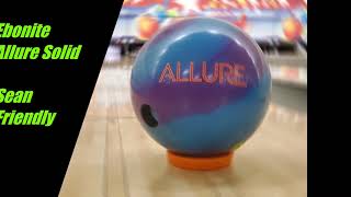 Ebonite Allure BOWLING ball 15 lb. 1ST QUALITY BRAND NEW IN BOX #127