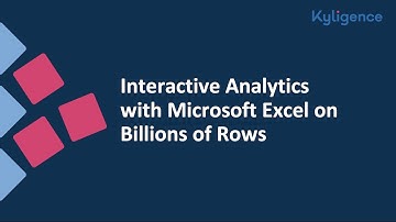 Interactive Analytics with Microsoft Excel on Billions of Rows