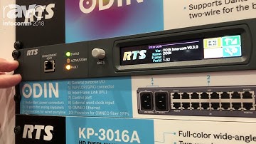InfoComm 2018: Bosch Security Highlights RTS Intercom Systems ODIN Digital Matrix